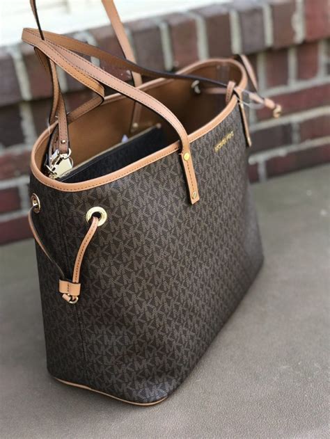 ebay black and grey michael kors jet set large tote|Michael Kors jet set brown.